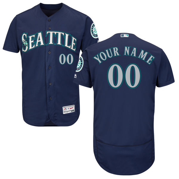 Men's Seattle Mariners Flex Base Custom Jersey MLBC0088 - Click Image to Close